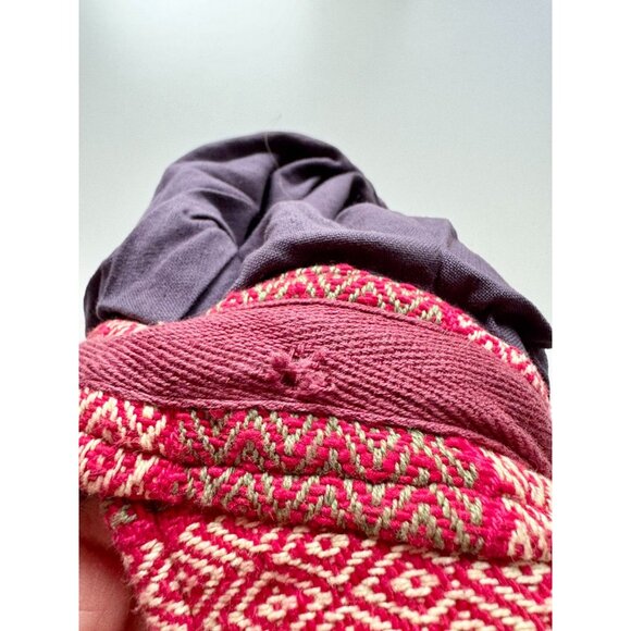 THE FAIRIES PAJAMAS Red Nepalese Cotton Woven Oversized Newsboy Hat, Size S/M - Picture 6 of 10